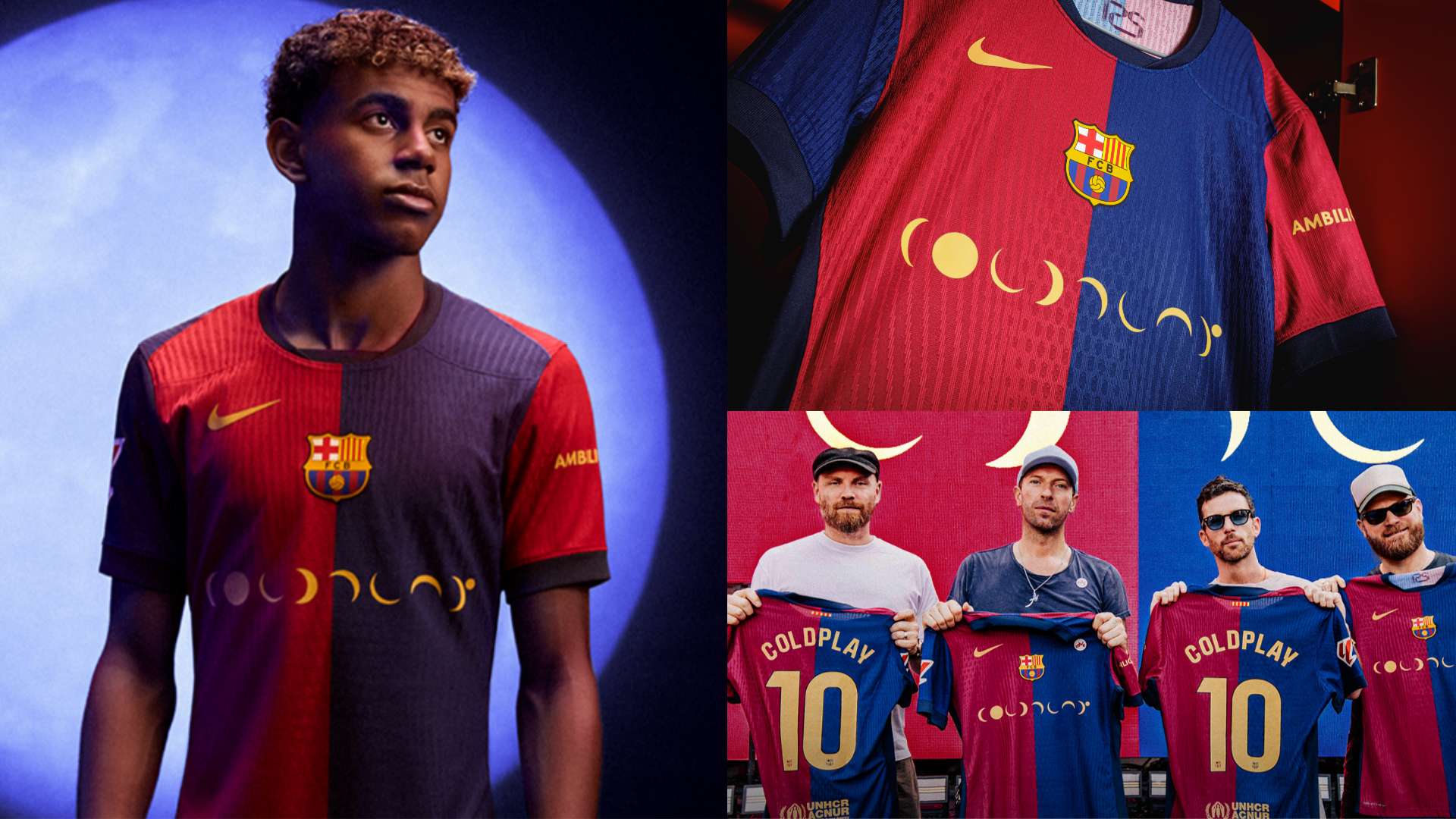 Coldplay get the Barcelona Clasico kit treatment Moon Music design revealed for Real Madrid clash with limited edition glow in the dark versions of special shirt being released Goal